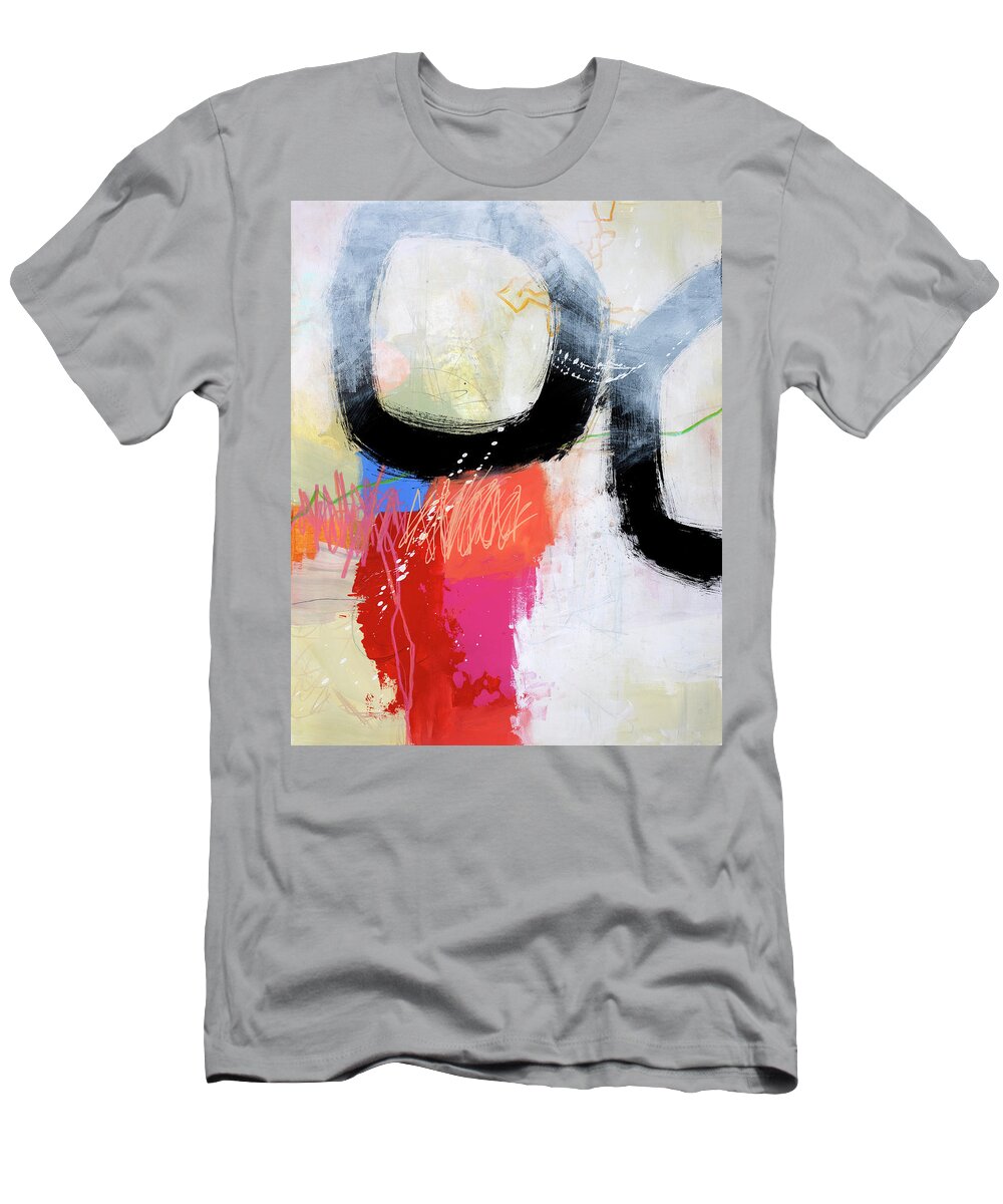 Abstract Art T-Shirt featuring the painting Hell or High Water #1 by Jane Davies