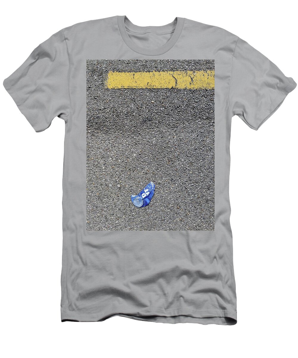 Litter T-Shirt featuring the photograph Hey, #BudLitter, Can You Point Me to a Yellow Line? by Jeremy Butler