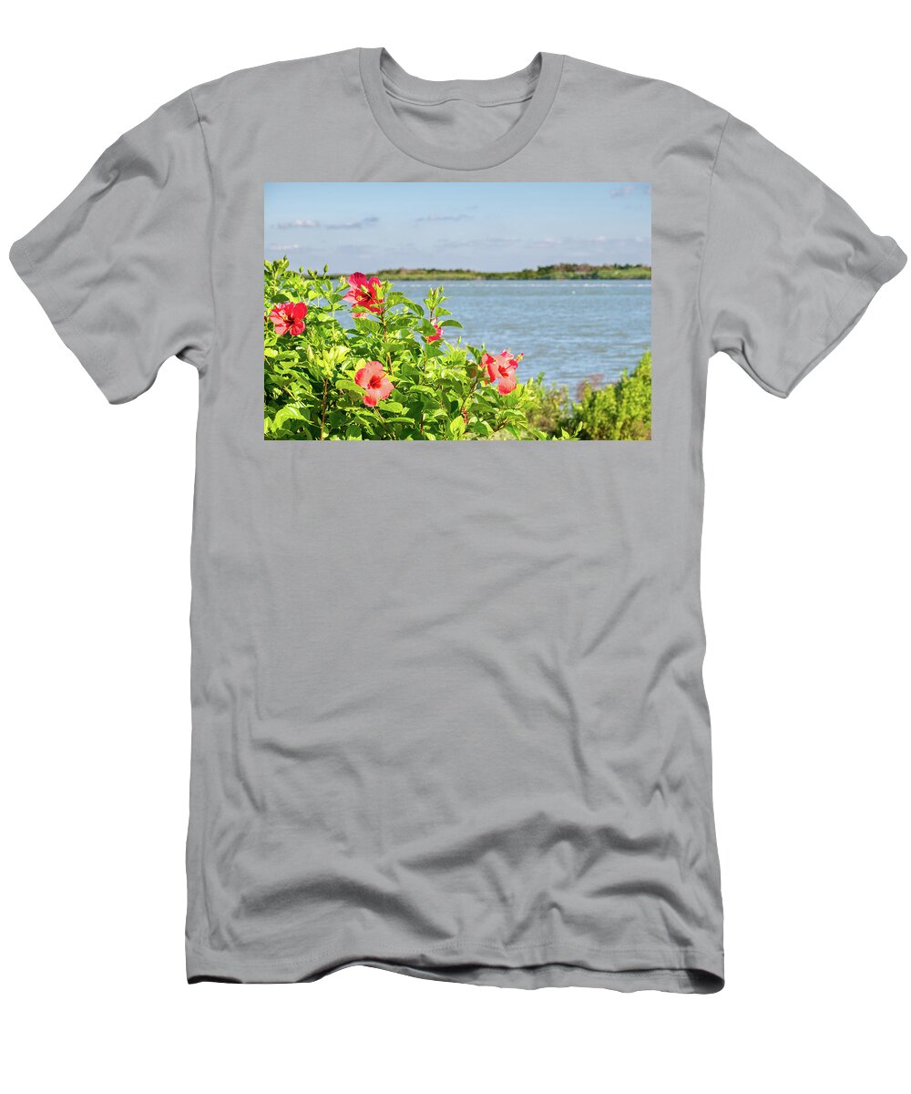 Hibiscus T-Shirt featuring the photograph Hibiscus at Seminole Rest by Mary Ann Artz