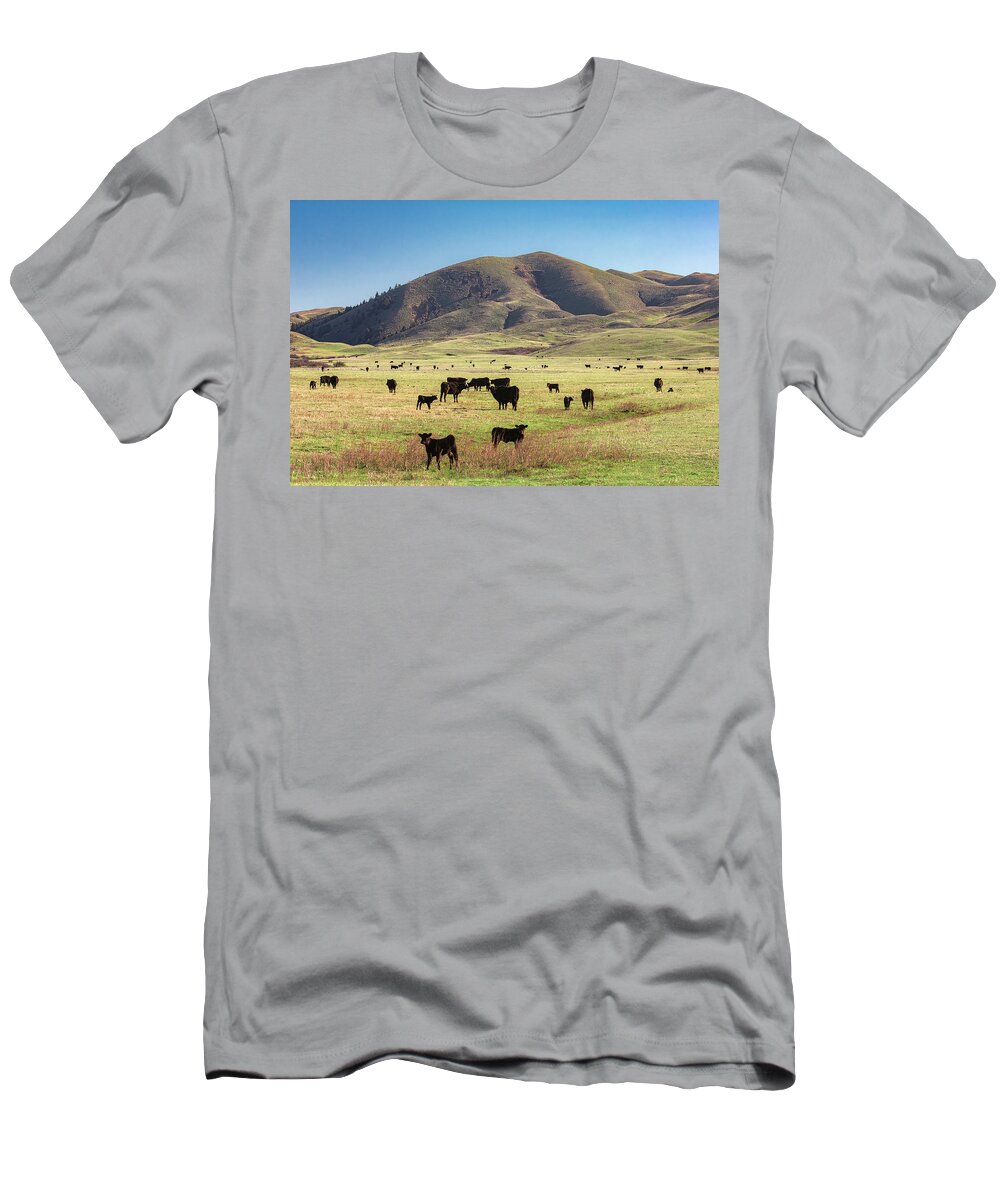 Herd T-Shirt featuring the photograph Hilly Herd by Todd Klassy