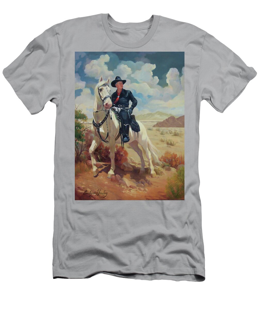 Western Art T-Shirt featuring the painting Hoppy by Carolyne Hawley