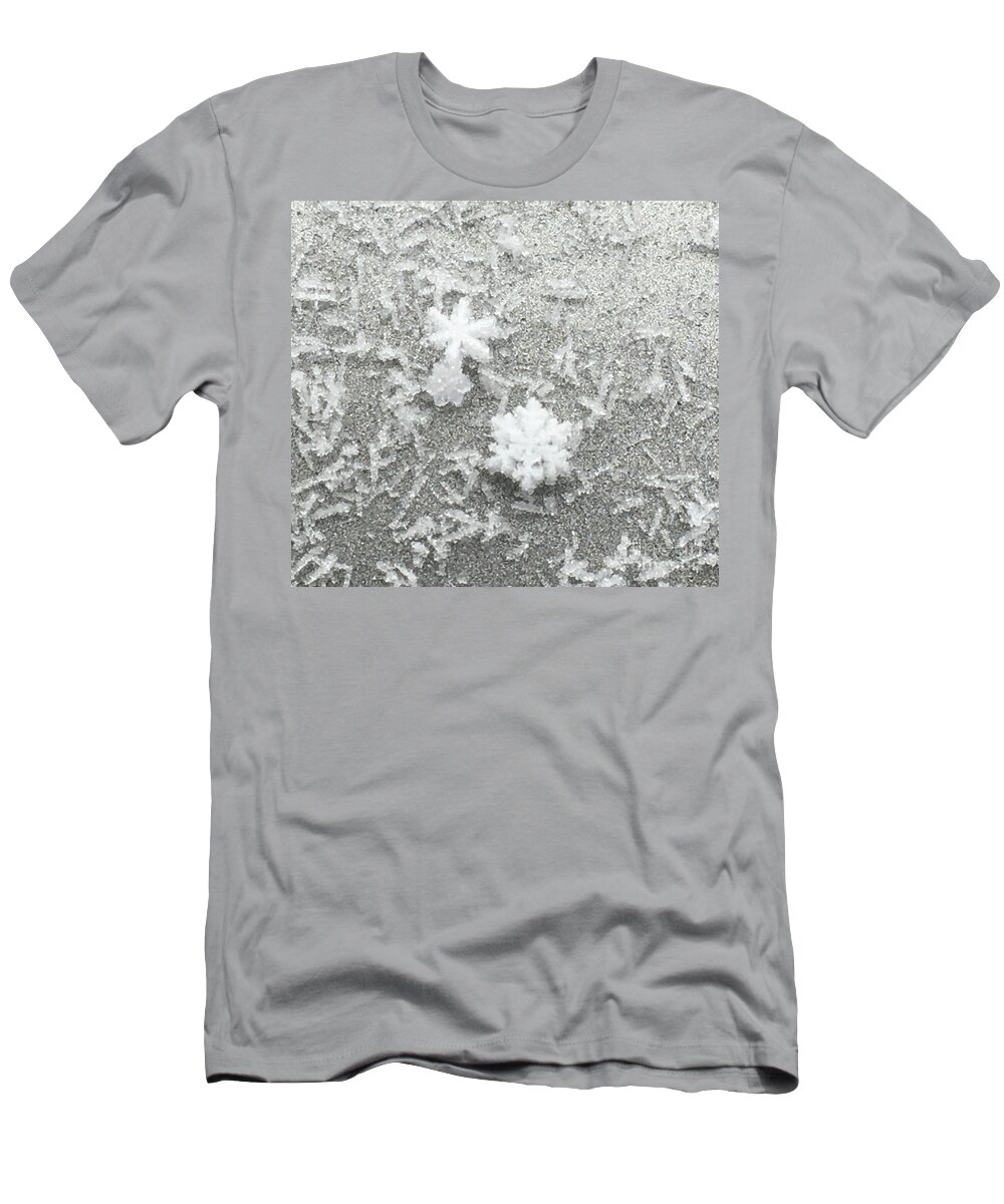 Ice T-Shirt featuring the photograph Ice Crystals Composition #3 by Aicy Karbstein