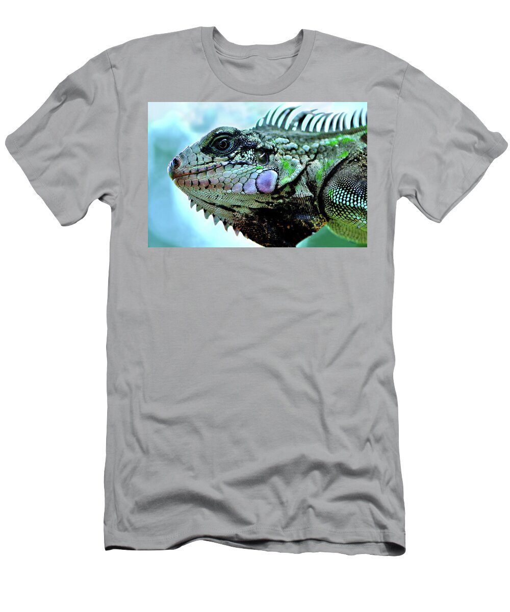 Iguana T-Shirt featuring the photograph Iggy by Climate Change VI - Sales