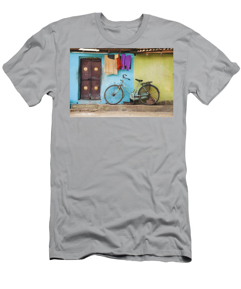 Bicycle T-Shirt featuring the photograph Indian Bicycle by Maria Heyens