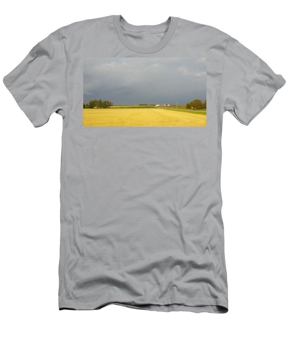 Yellow T-Shirt featuring the photograph Indiana Landscape by Joe Roache