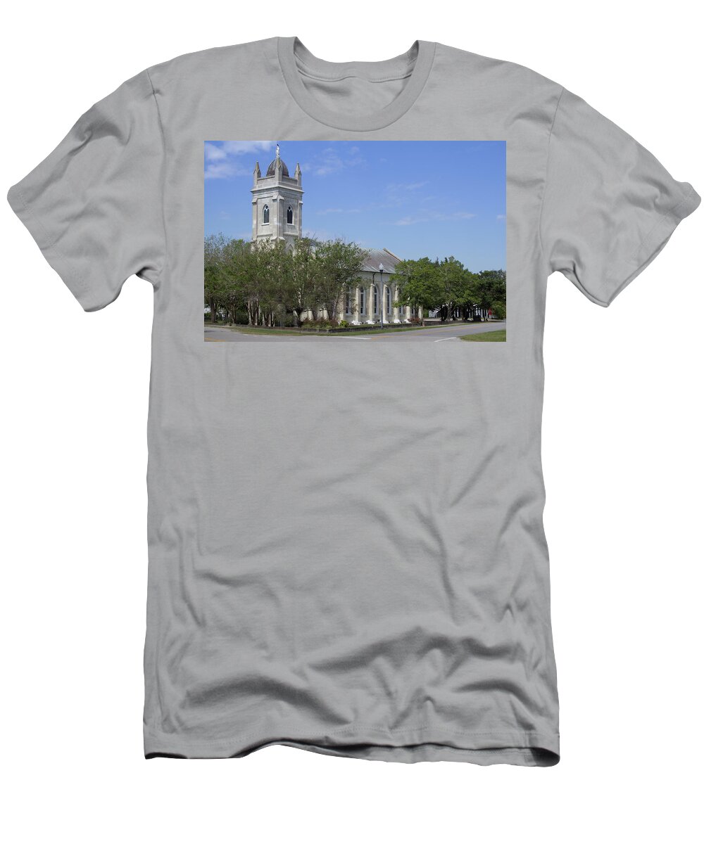 Sullivan T-Shirt featuring the photograph Island church by Darrell Foster