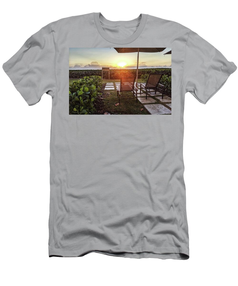 Morning T-Shirt featuring the photograph It's Morning by Portia Olaughlin