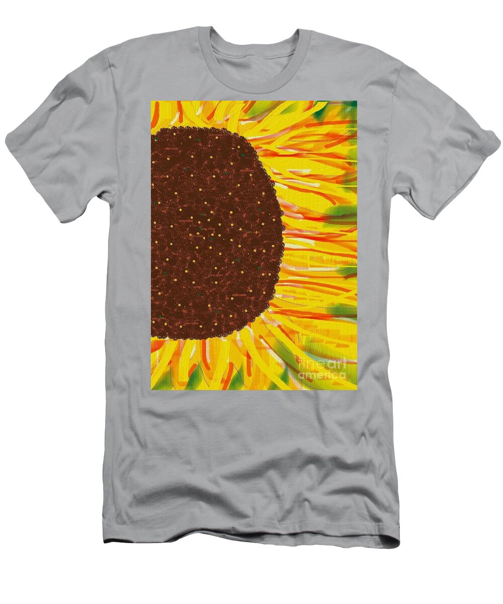 Featured T-Shirt featuring the digital art Kansas Sunny by Jenny Revitz Soper