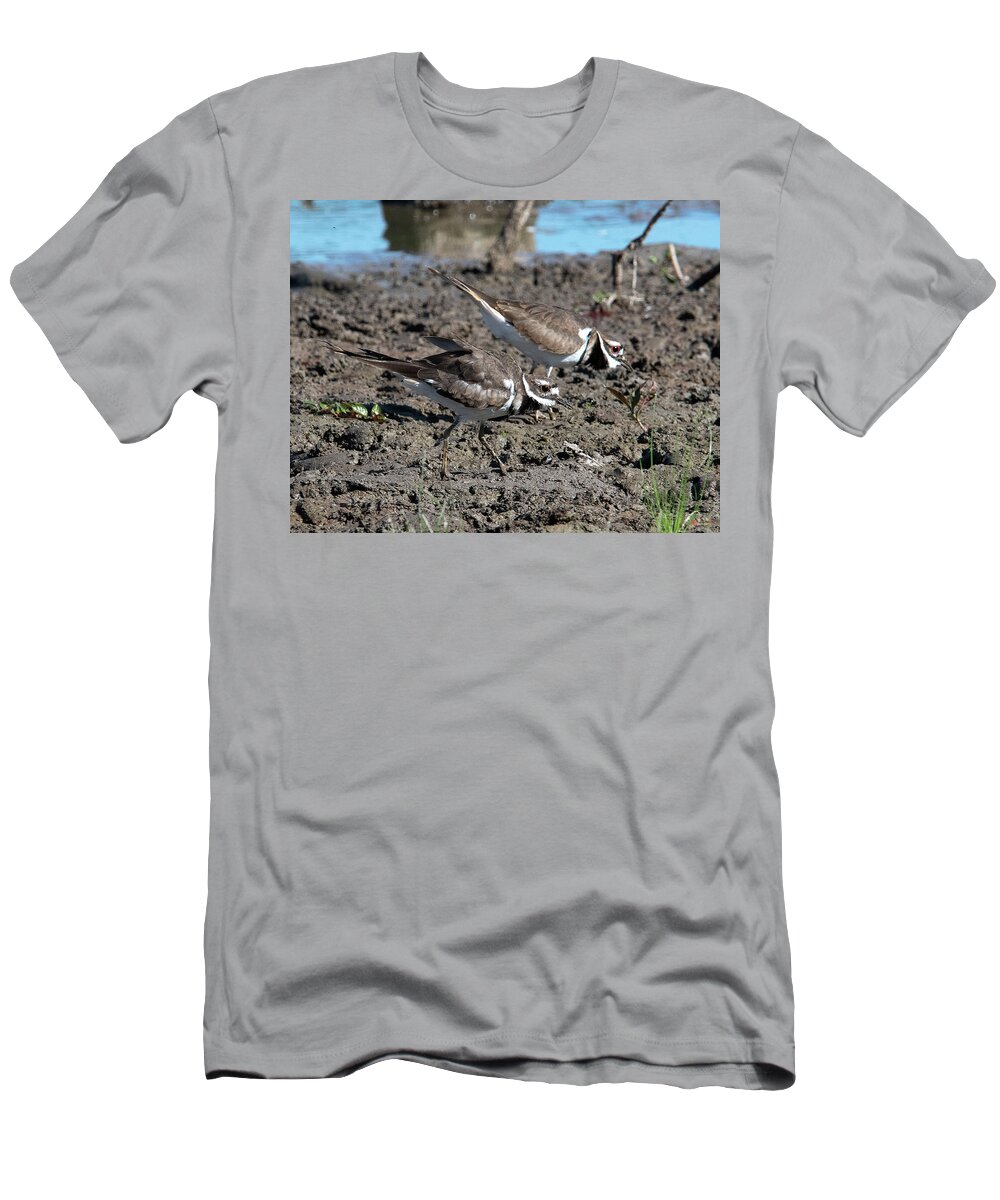Nature T-Shirt featuring the photograph Killdeer DMSB0190 by Gerry Gantt