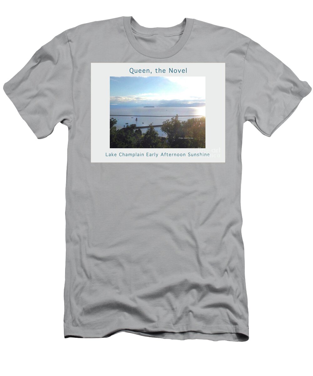 Image In Novel T-Shirt featuring the photograph Lake Champlain Early Afternoon Sunshine Enhanced Poster by Felipe Adan Lerma