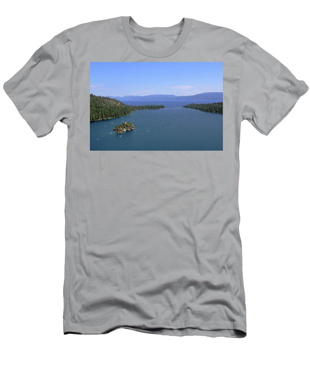 Lake Tahoe T-Shirt featuring the photograph Lake Tahoe - Emerald Bay by Richard Krebs