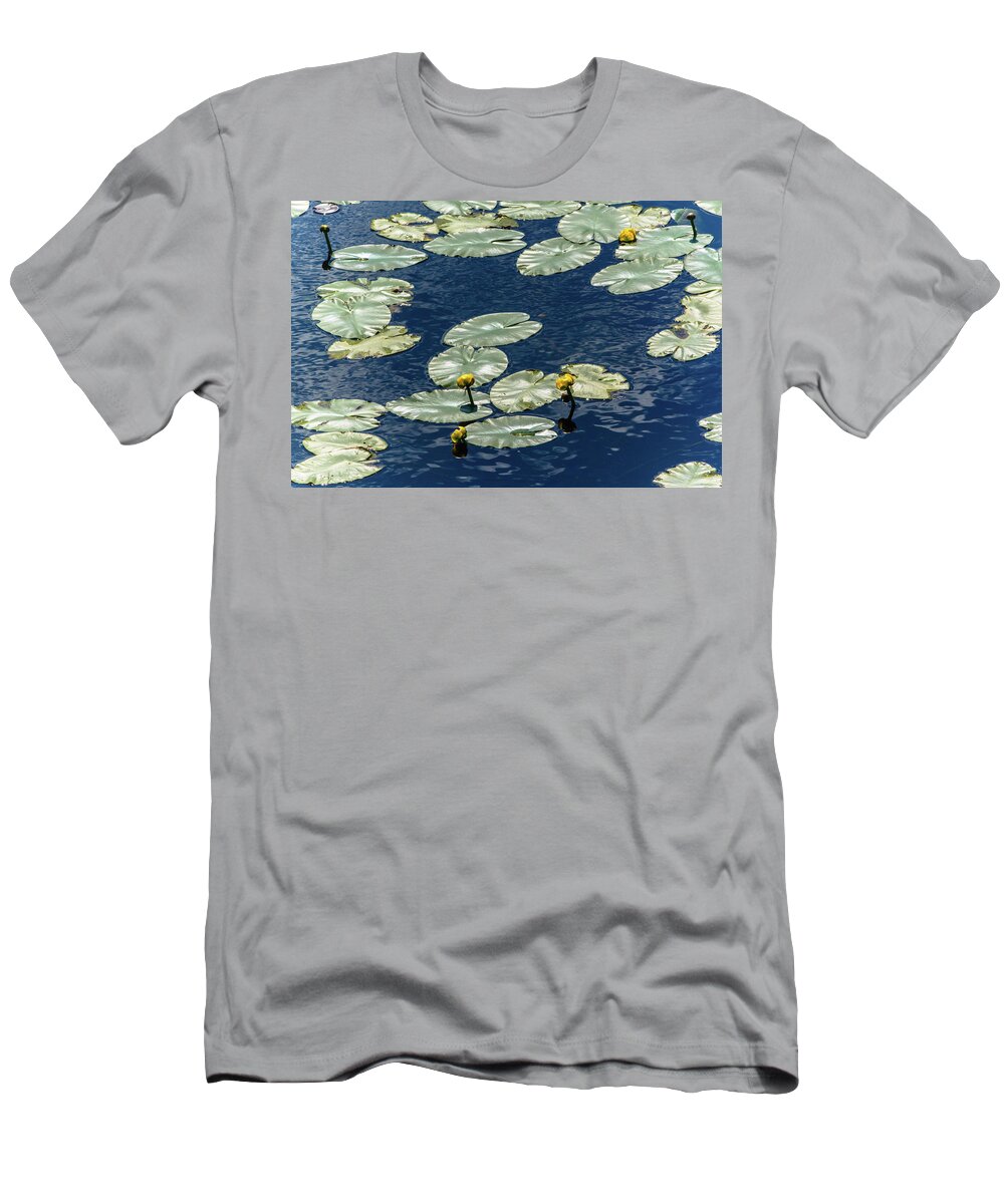Lily Pond At Tiny Marsh T-Shirt featuring the photograph Lily Pond at Tiny Marsh by James Canning