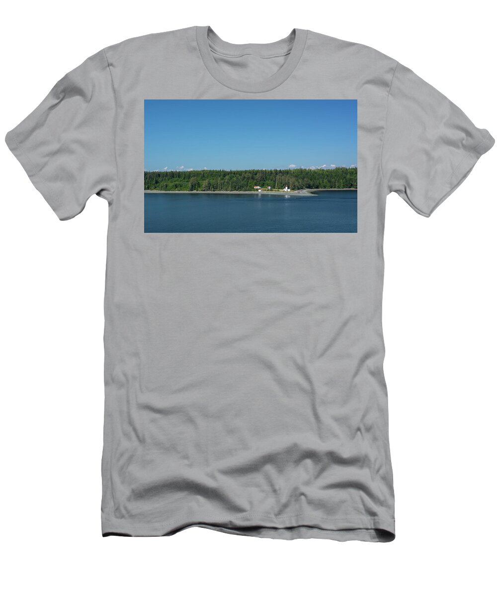 Alert Bay T-Shirt featuring the photograph Little British Columbia Lighthouse by Douglas Wielfaert