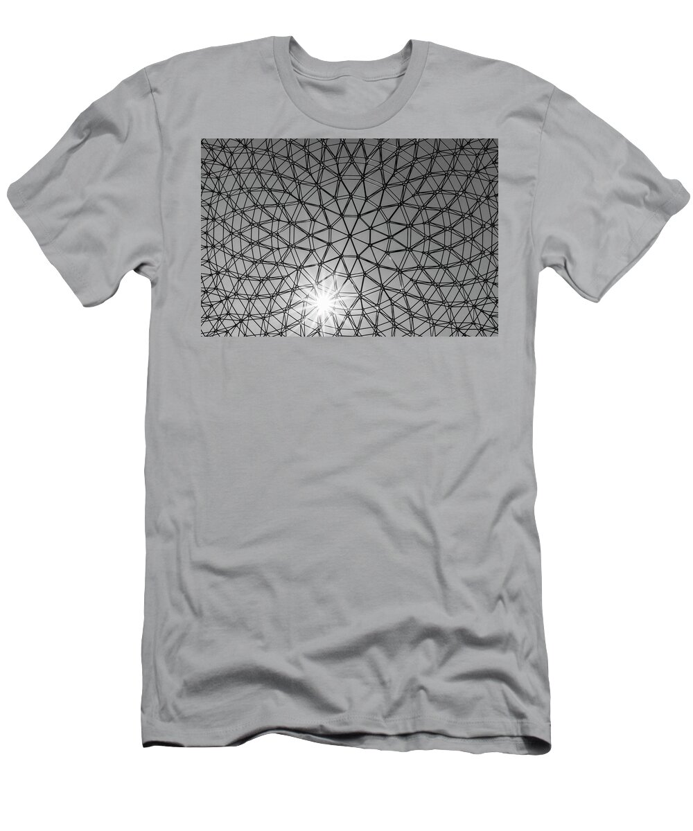 Abstract T-Shirt featuring the photograph Metal web by Silvia Marcoschamer