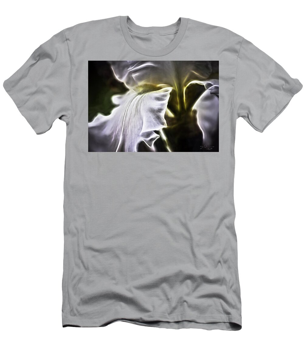 Evie T-Shirt featuring the photograph Midnight Iris by Evie Carrier