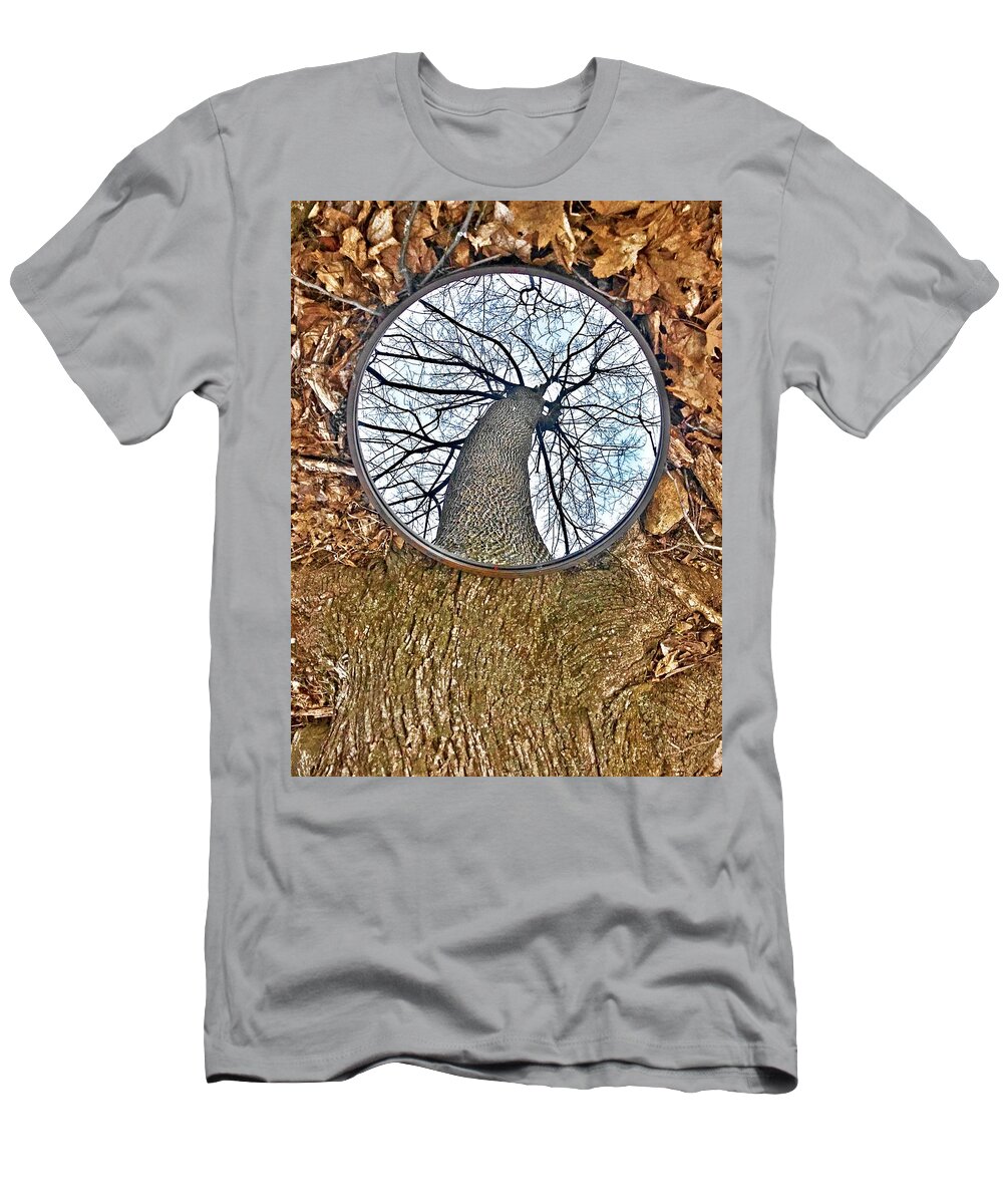  T-Shirt featuring the photograph Mirror by Lorella Schoales