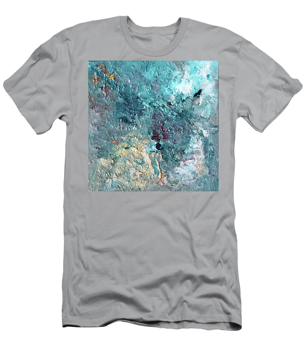 Fusionart T-Shirt featuring the painting Mist by Ralph White