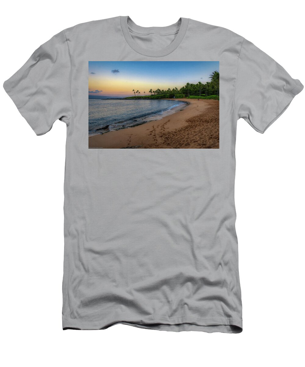 Hawaii T-Shirt featuring the photograph Morning Beach Light by G Lamar Yancy