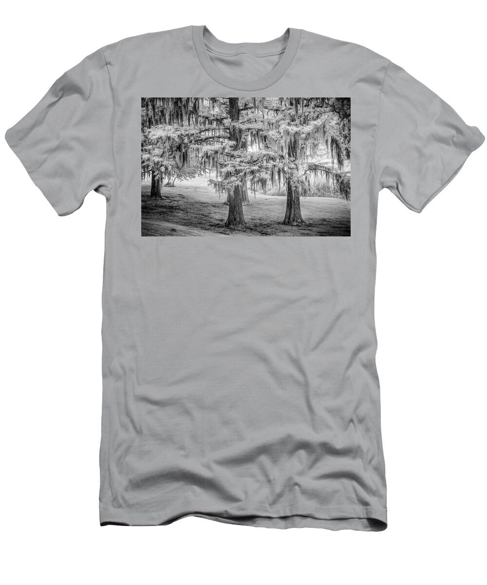 Trees T-Shirt featuring the photograph Moss Laden Trees 4132 by Donald Brown