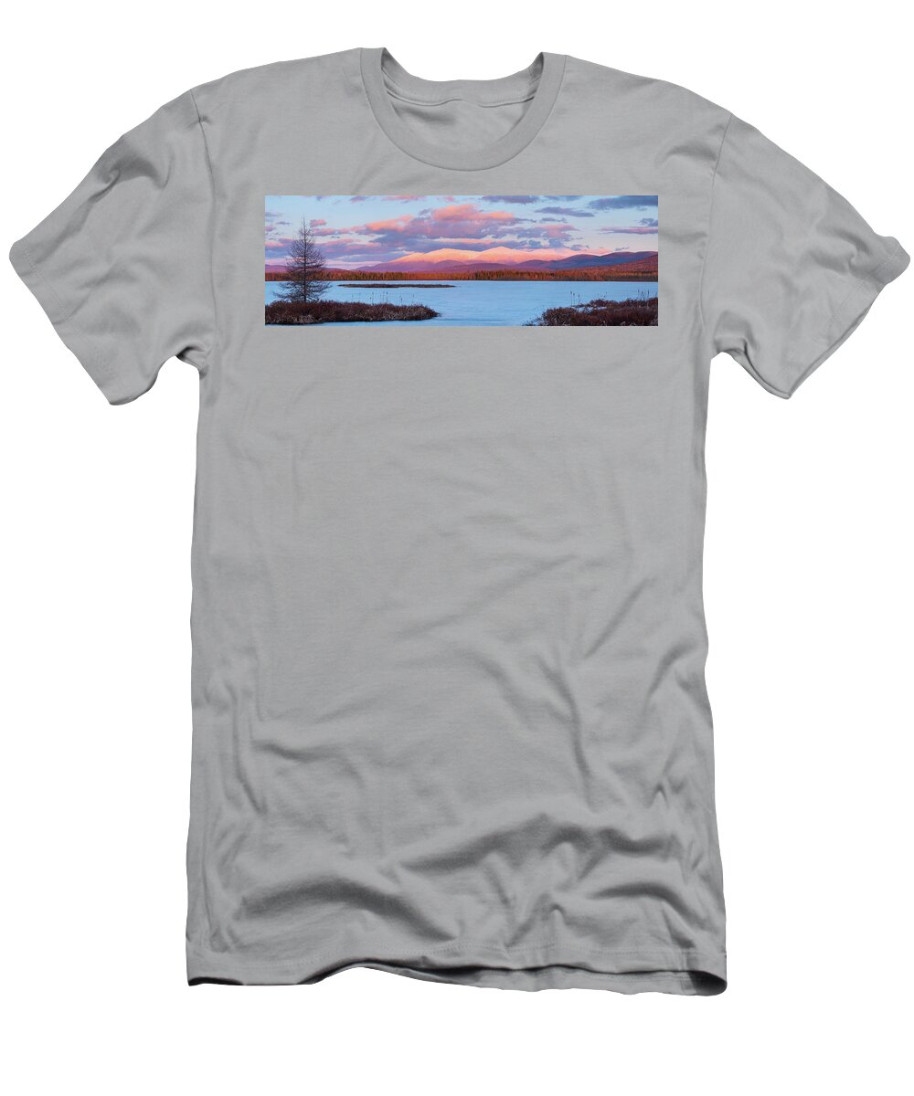 New Hampshire T-Shirt featuring the photograph Mountain Views Over Cherry Pond by Jeff Sinon