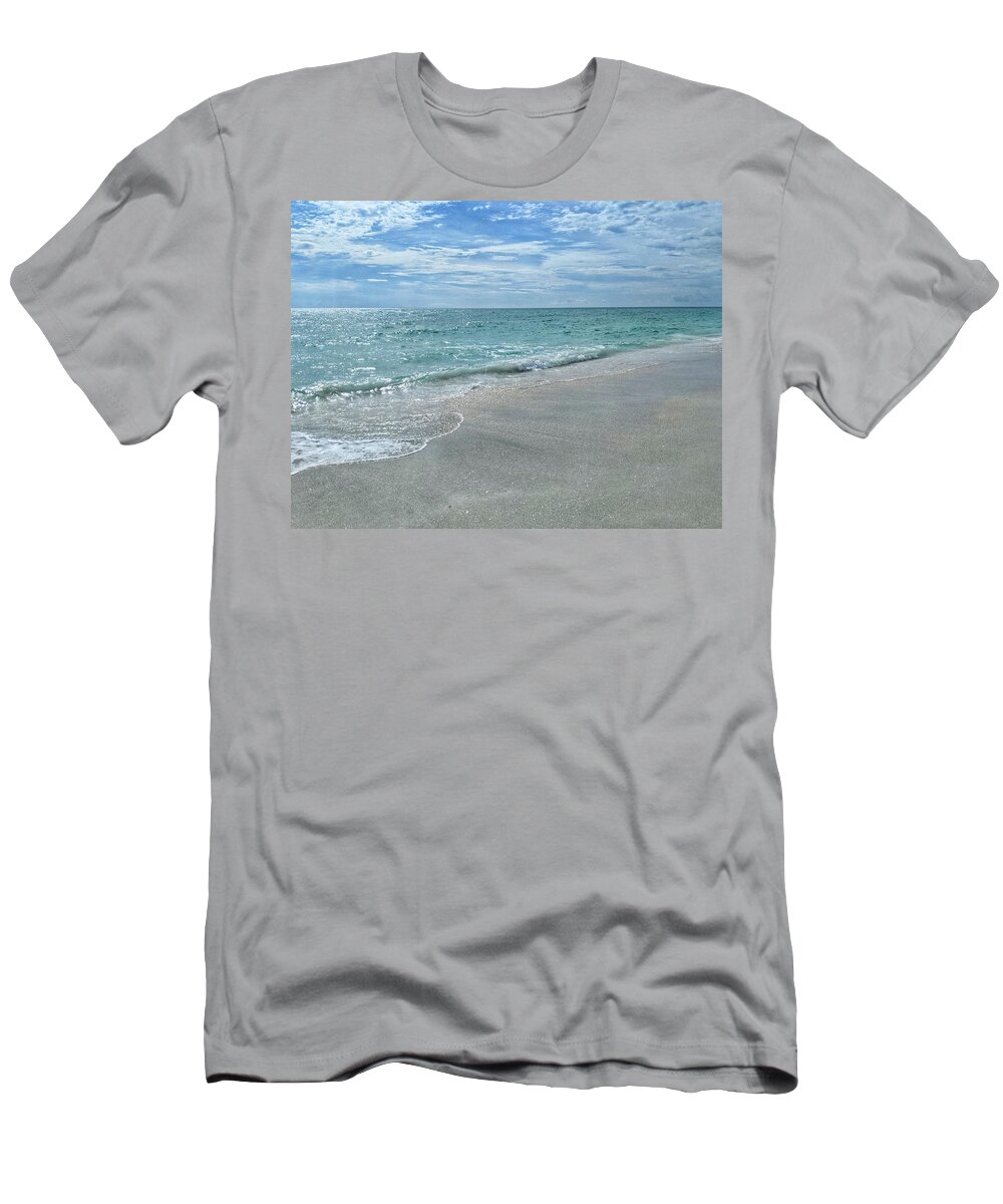 Beach T-Shirt featuring the photograph Needs Footprints by Portia Olaughlin