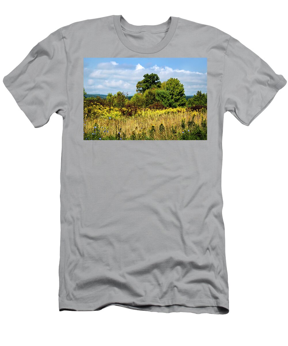 New York T-Shirt featuring the photograph New York September by Christina Rollo