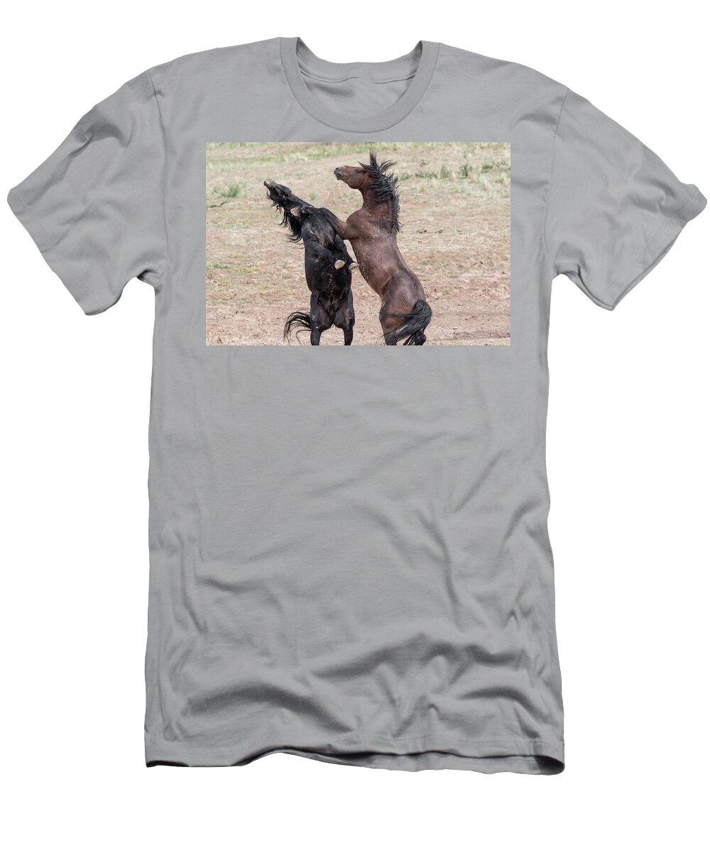 Wild T-Shirt featuring the photograph No playing here by Ronnie And Frances Howard
