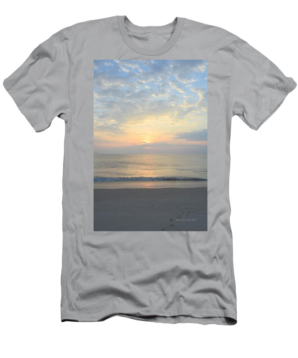 Obx Sunrise T-Shirt featuring the photograph OBX Sunrise 2019 by Barbara Ann Bell