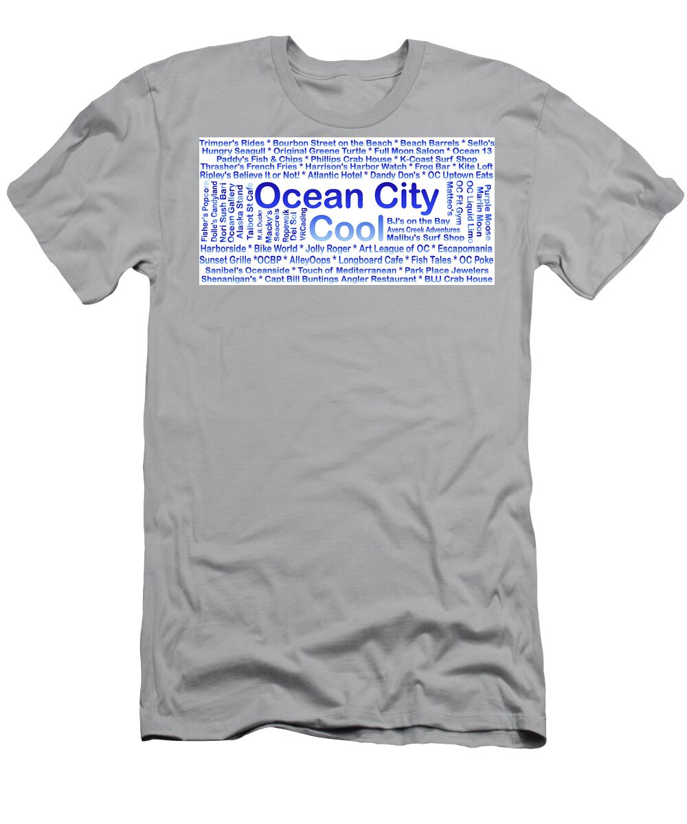 Ocean City T-Shirt featuring the photograph Ocean City MD Businesses by Robert Banach