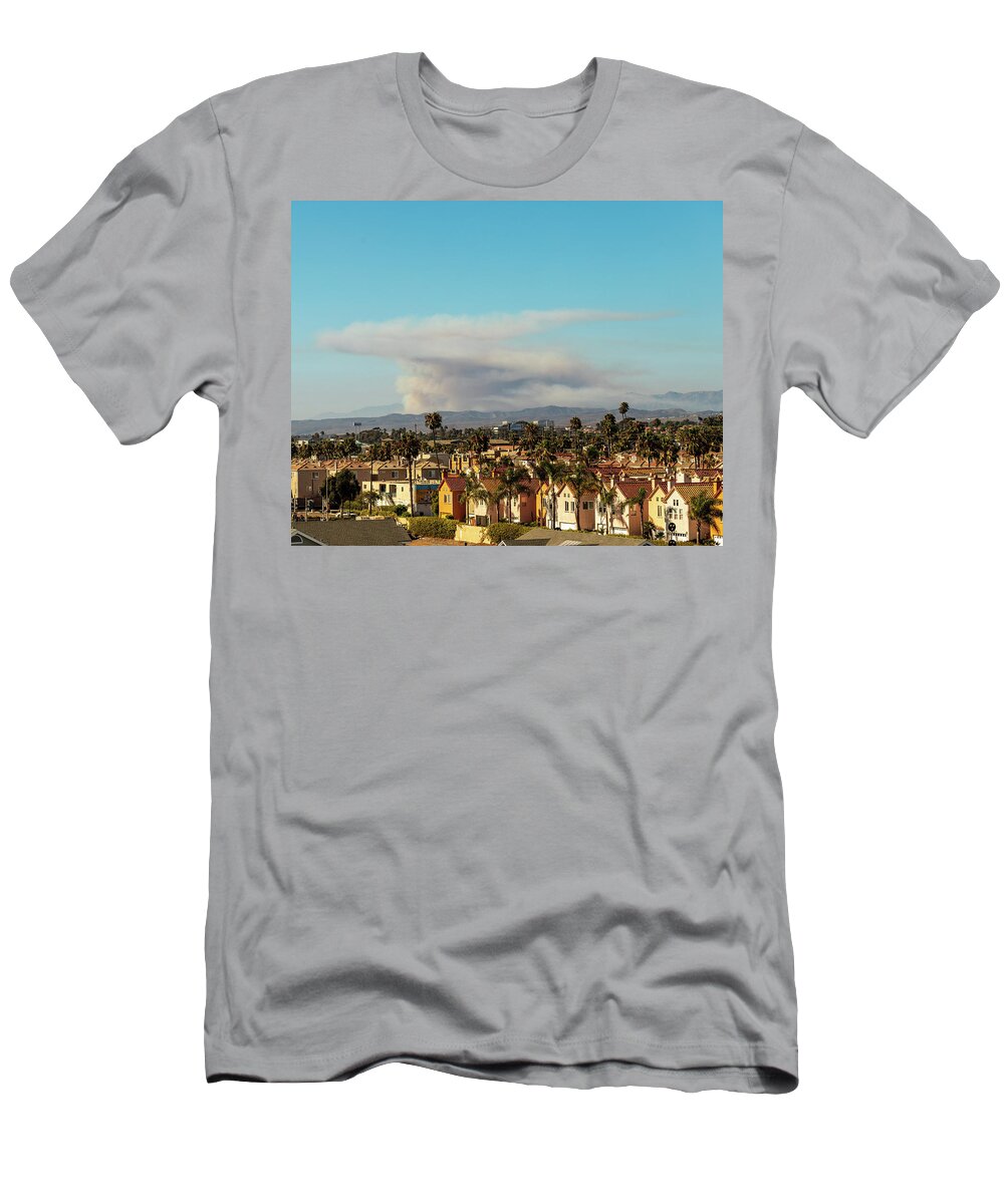 California T-Shirt featuring the photograph Travel Photography - Oceanside California by Amelia Pearn