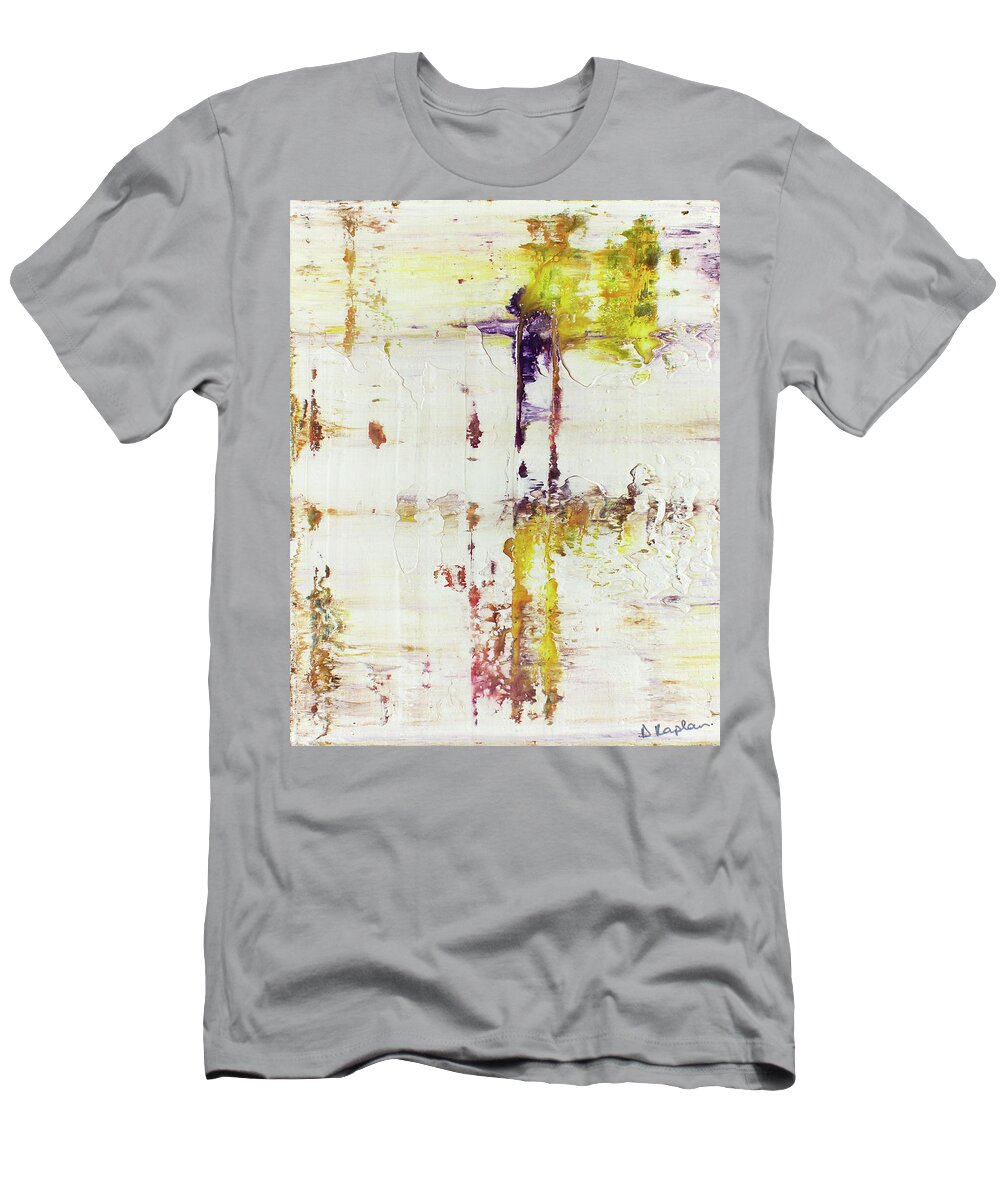 Derek Kaplan T-Shirt featuring the painting Opt.19.19 'Silence Together' by Derek Kaplan