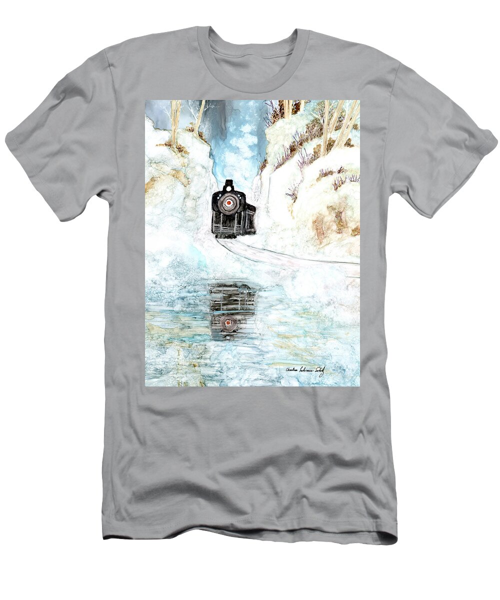 Orient Express T-Shirt featuring the painting Orient Express by Charlene Fuhrman-Schulz