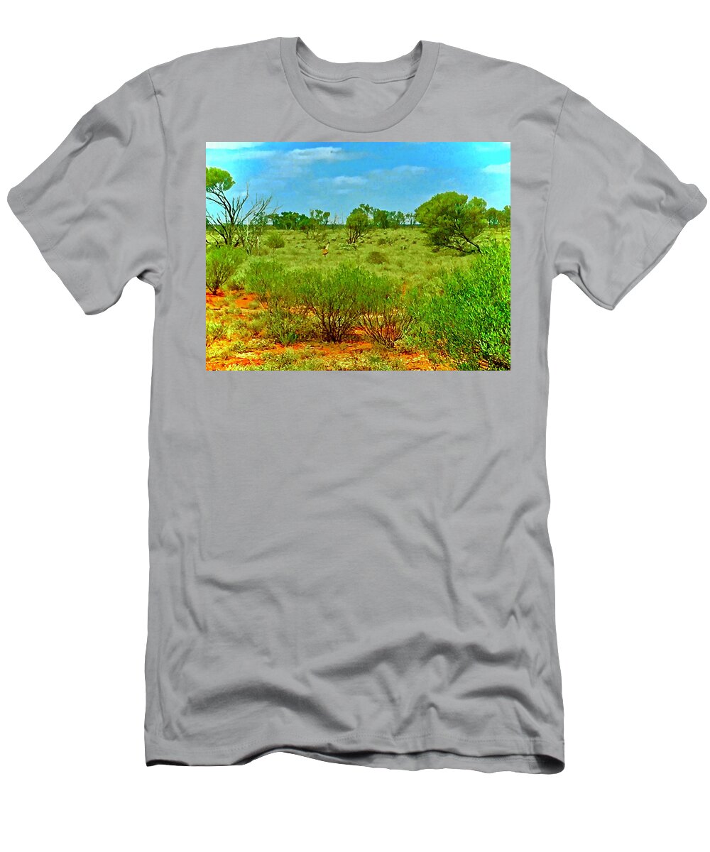 Sam T-Shirt featuring the photograph Outback Hike by Debra Grace Addison