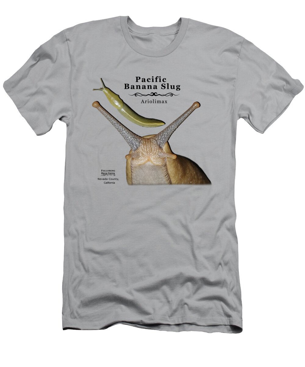 Slug T-Shirt featuring the digital art Pacific Banana Slug by Lisa Redfern