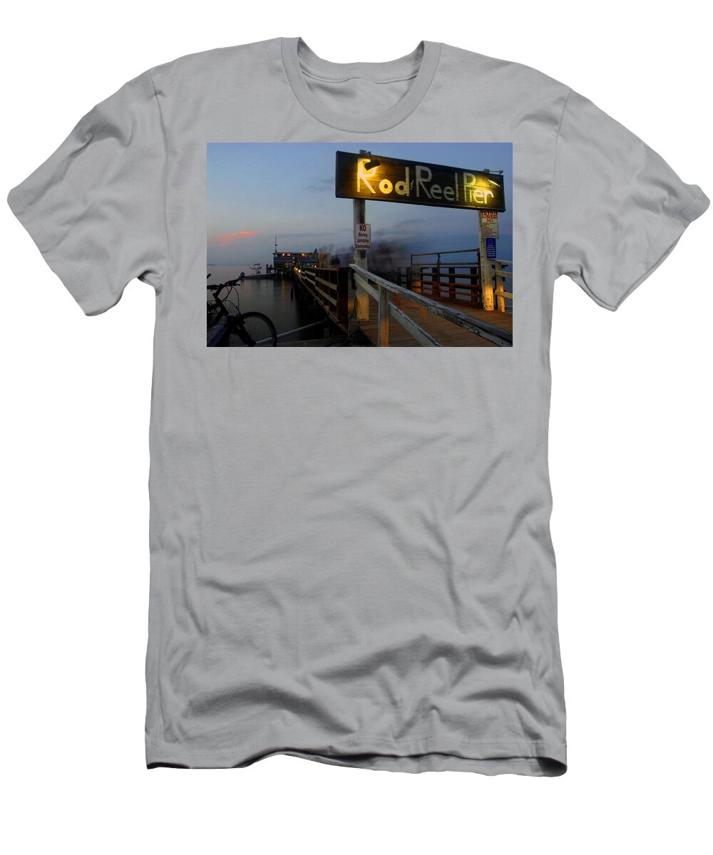 People Of The Pier T-Shirt featuring the photograph People of the pier by David Lee Thompson