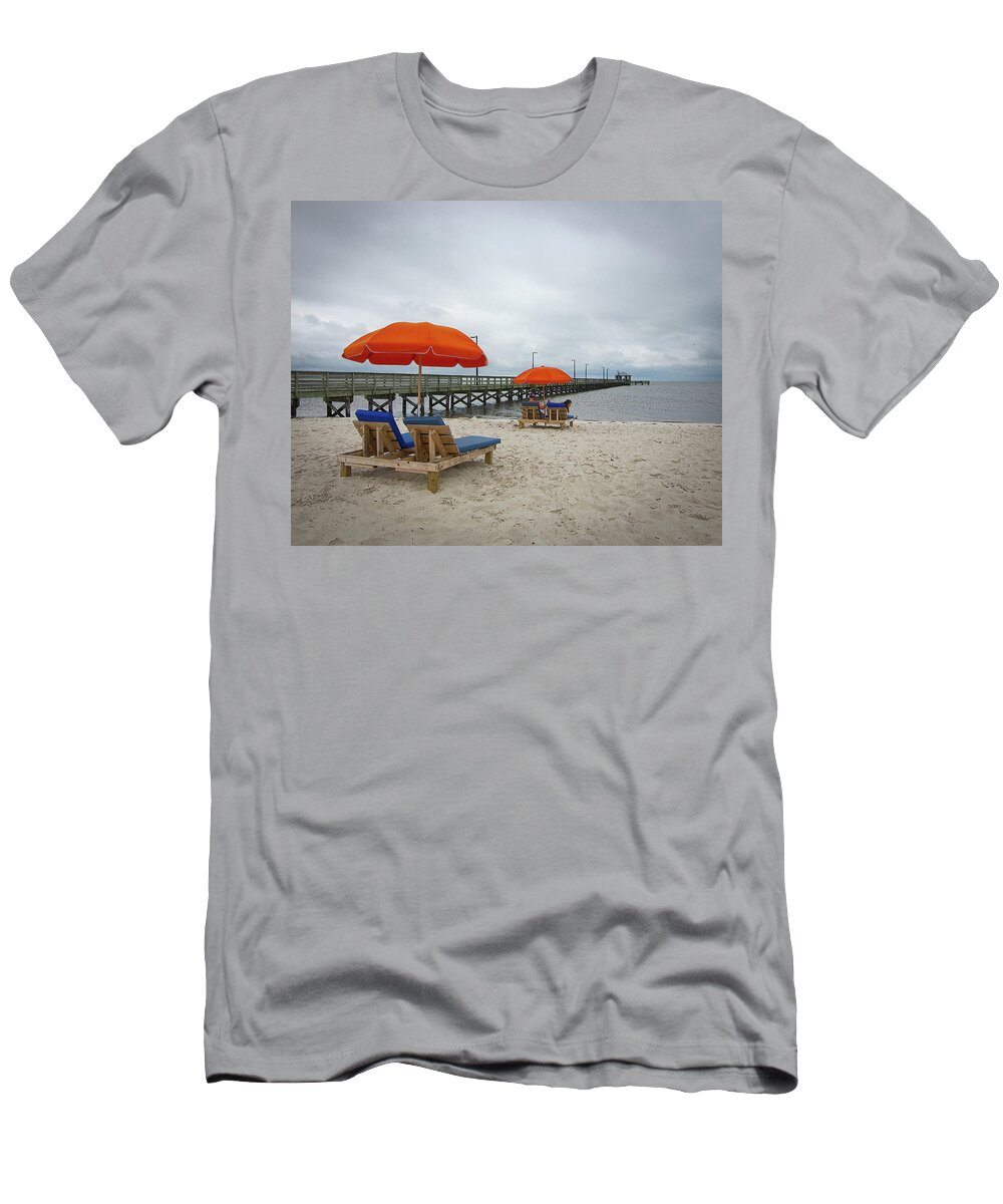 Pier T-Shirt featuring the photograph Pier by Jim Mathis