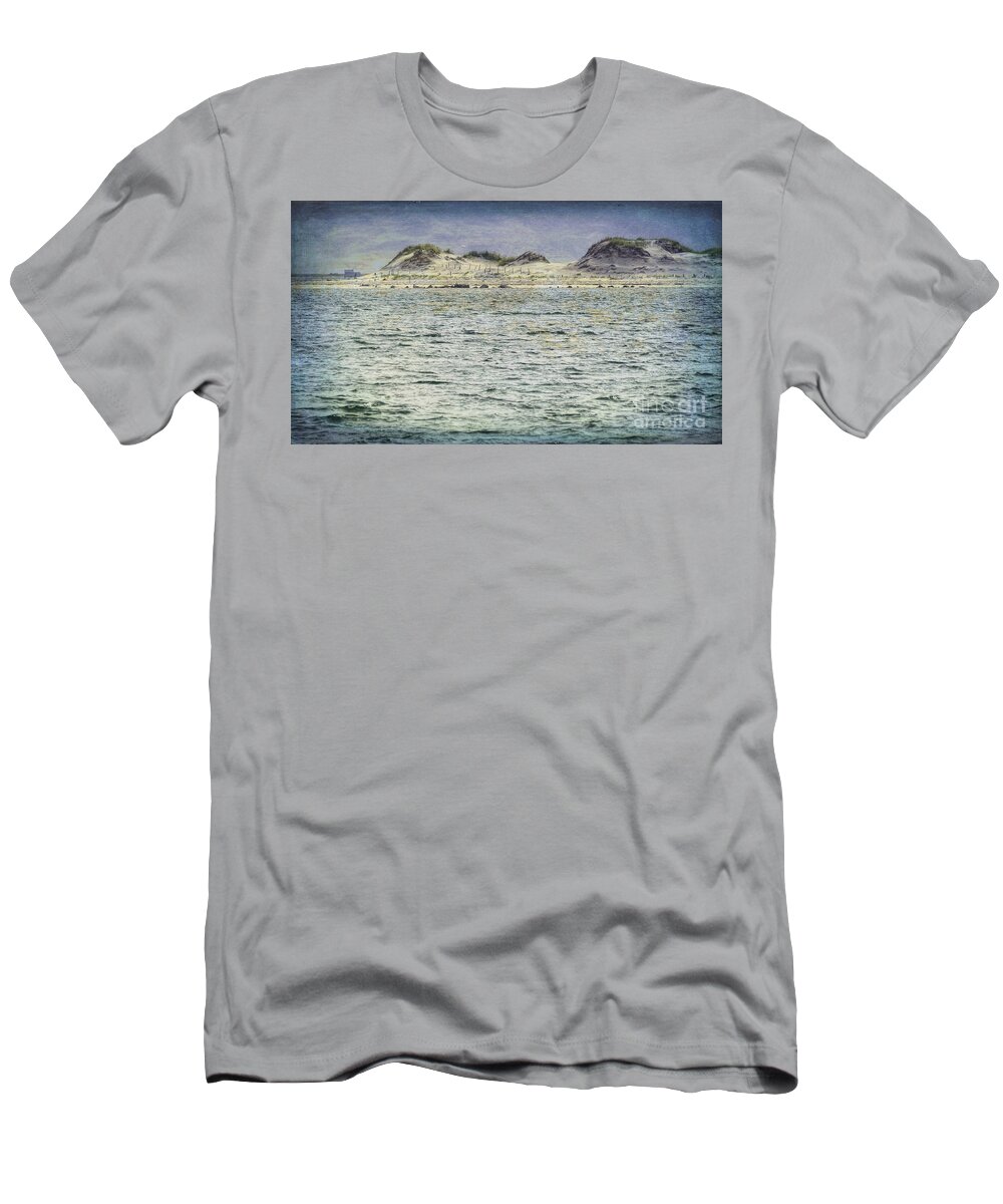 Plymouth Beach Dunes T-Shirt featuring the photograph Plymouth Beach Dunes by Janice Drew