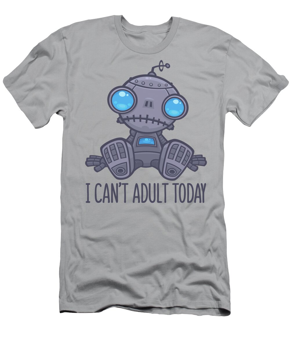 Robot T-Shirt featuring the digital art Print by John Schwegel
