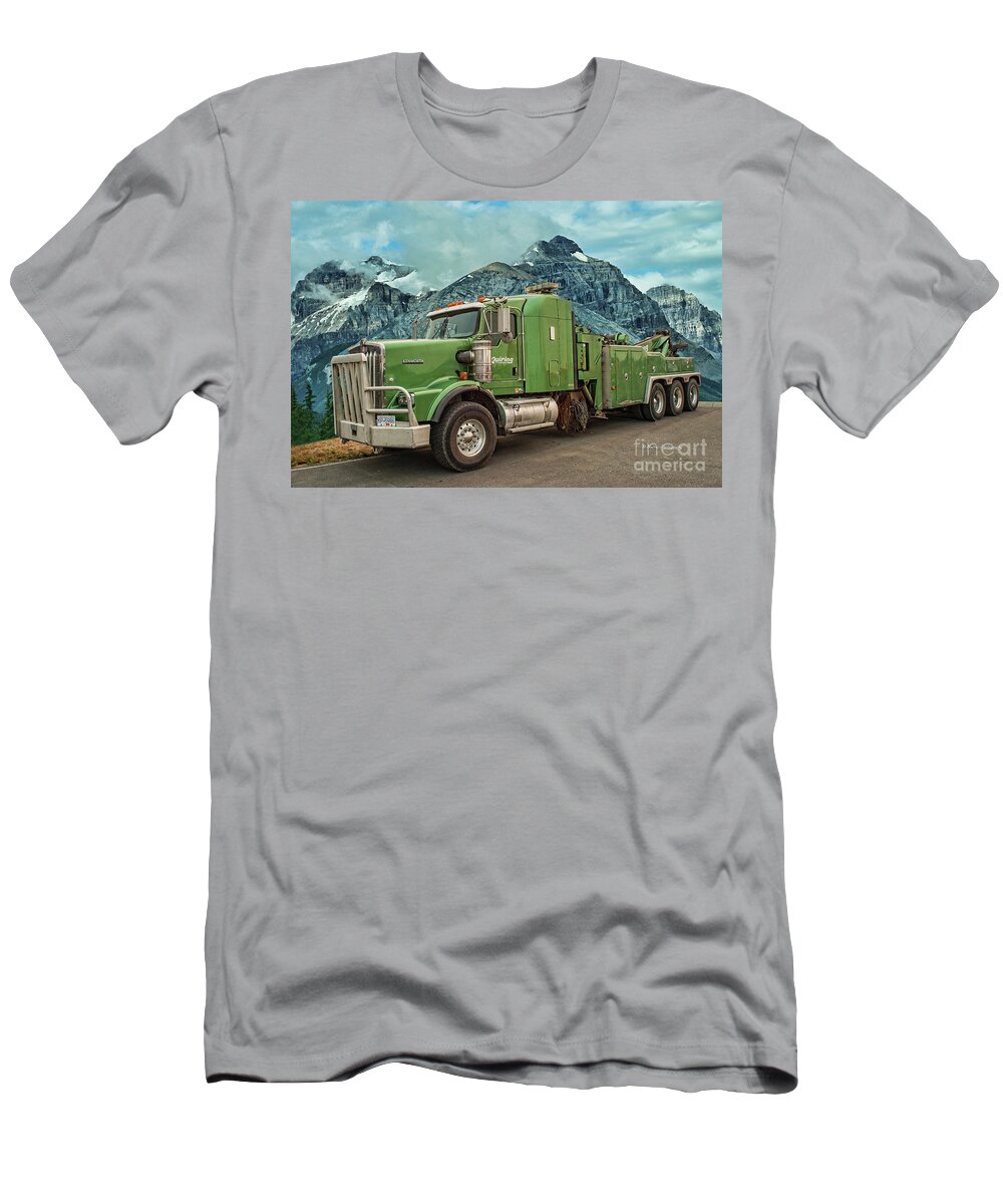 Big Rigs T-Shirt featuring the photograph Quiring Tow Truck by Randy Harris