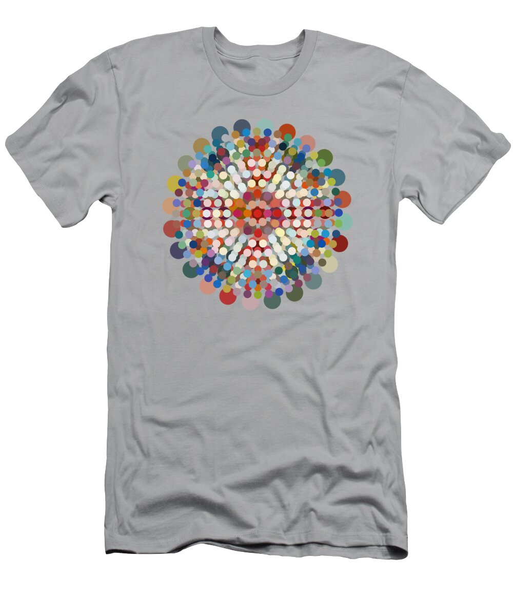  T-Shirt featuring the mixed media Rainbow Union by Big Fat Arts
