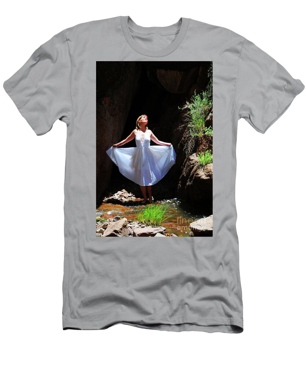 Girl T-Shirt featuring the photograph Recharging by Robert WK Clark
