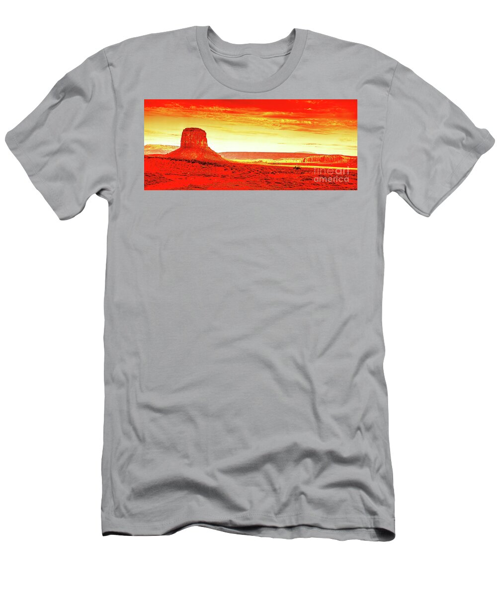 Photographs T-Shirt featuring the photograph Red Rocks Of Monument Valley by Felix Lai