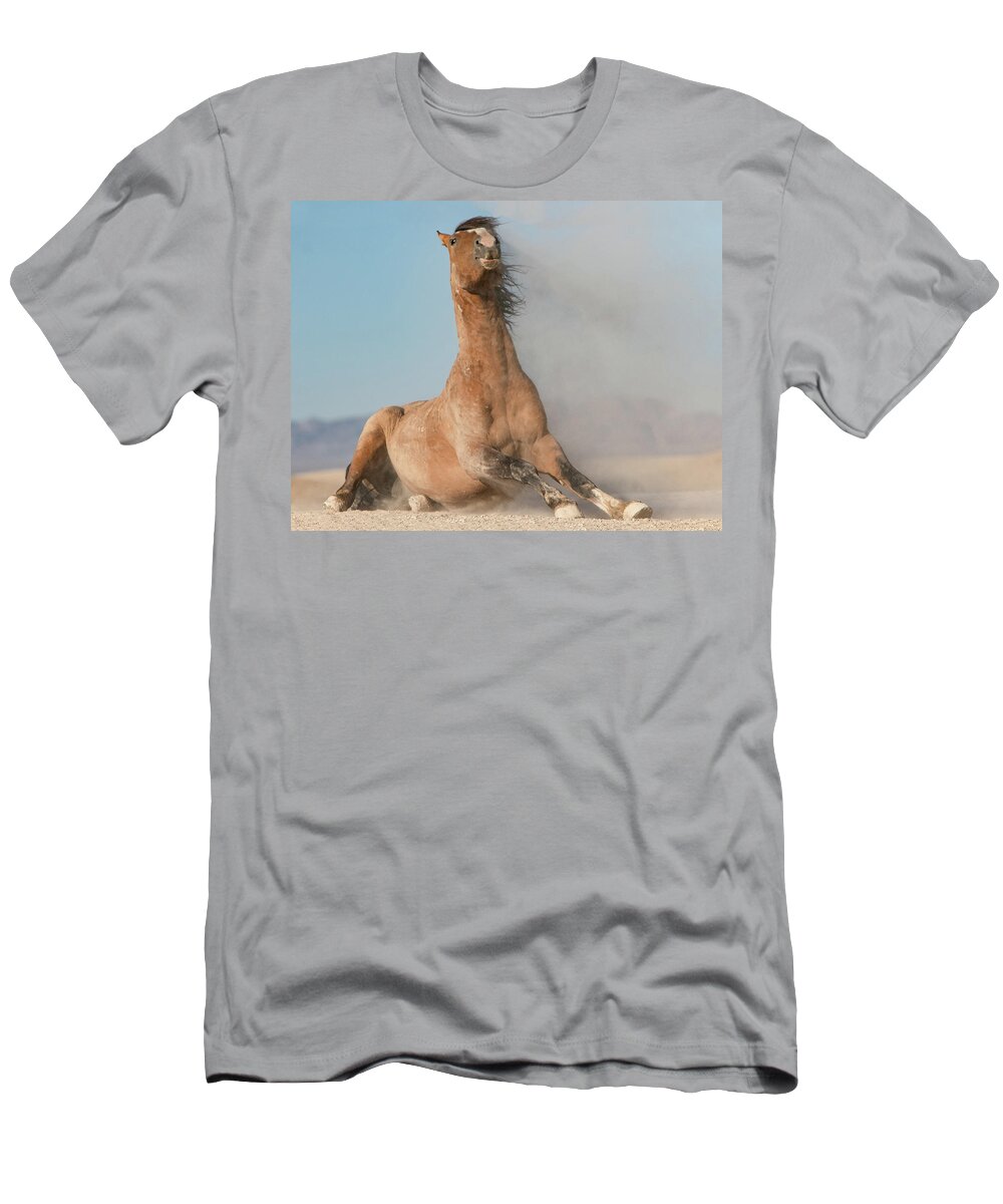 Horse T-Shirt featuring the photograph Rising by Kent Keller