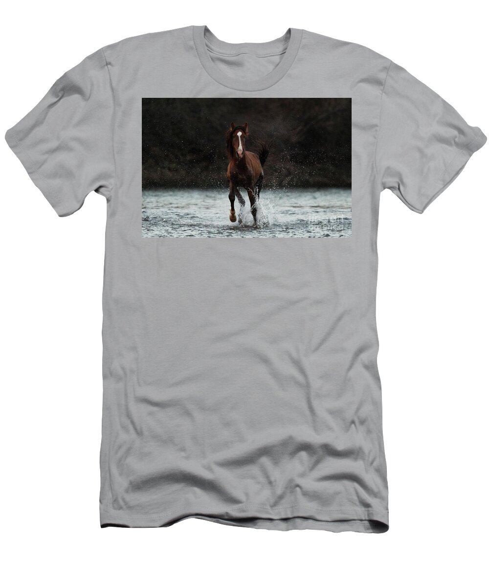 Action T-Shirt featuring the photograph River Run 2 by Shannon Hastings