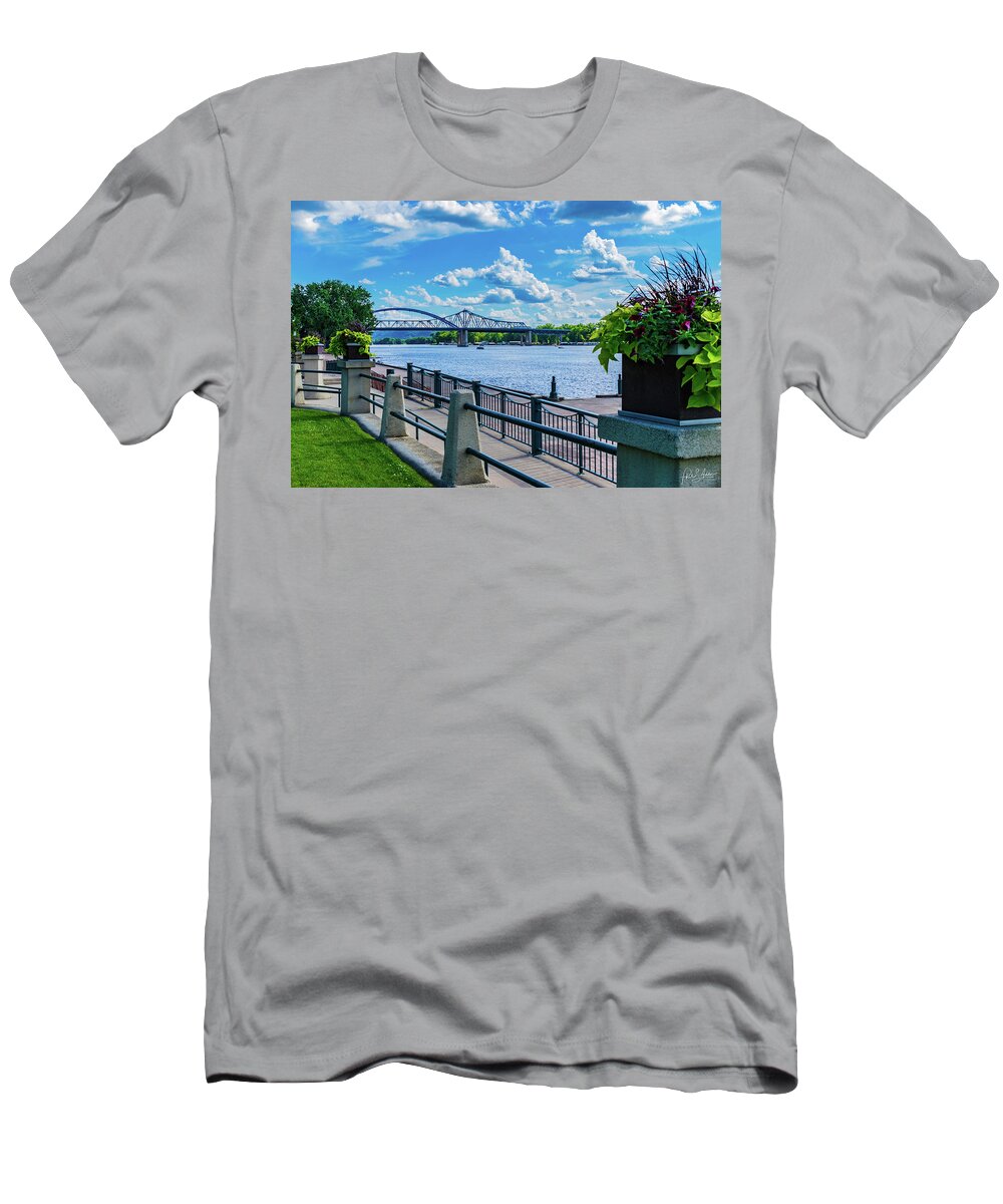 Riverside Park T-Shirt featuring the photograph Riverside Park by Phil S Addis