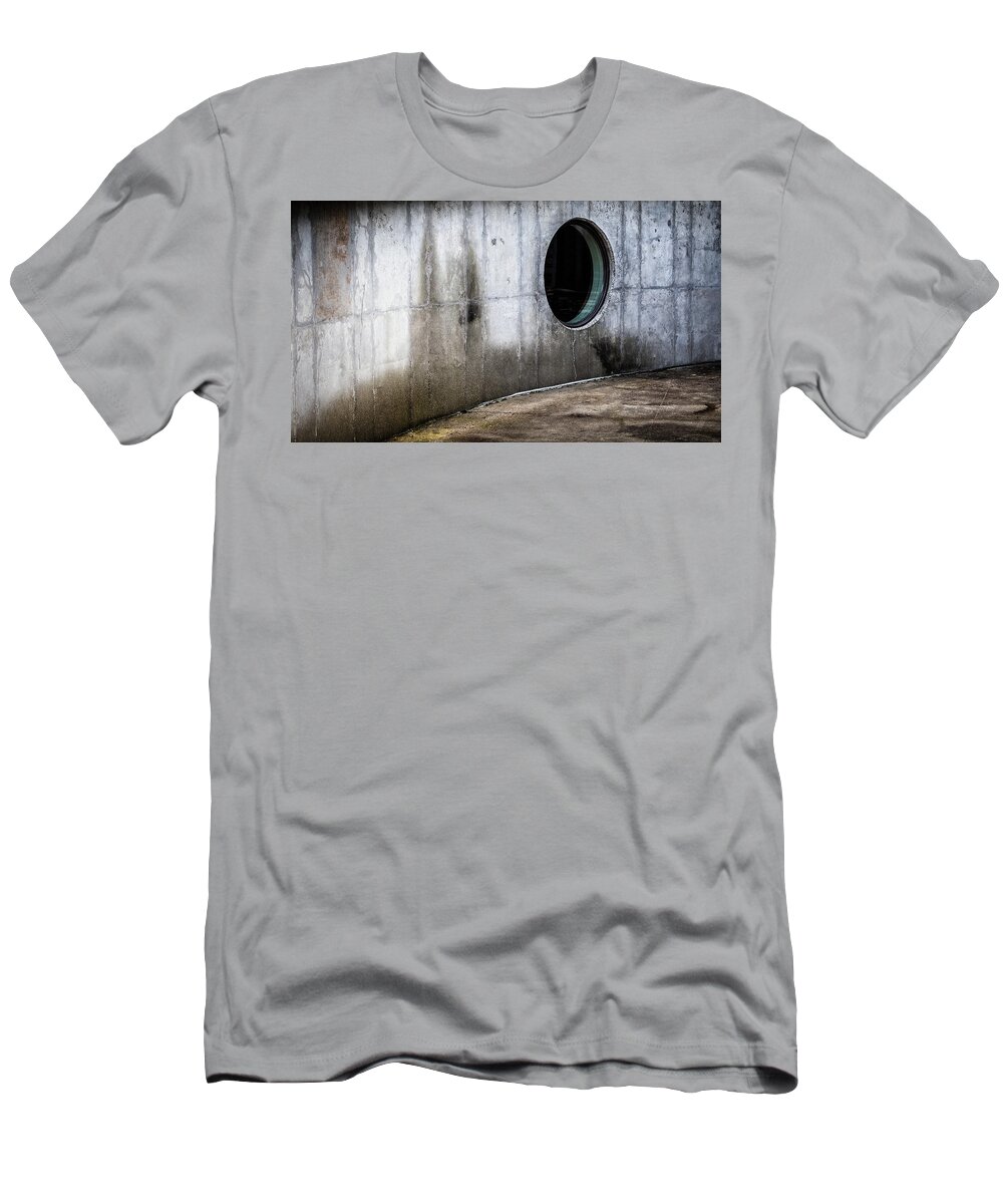 Abstract T-Shirt featuring the photograph Round Window by Steve Stanger