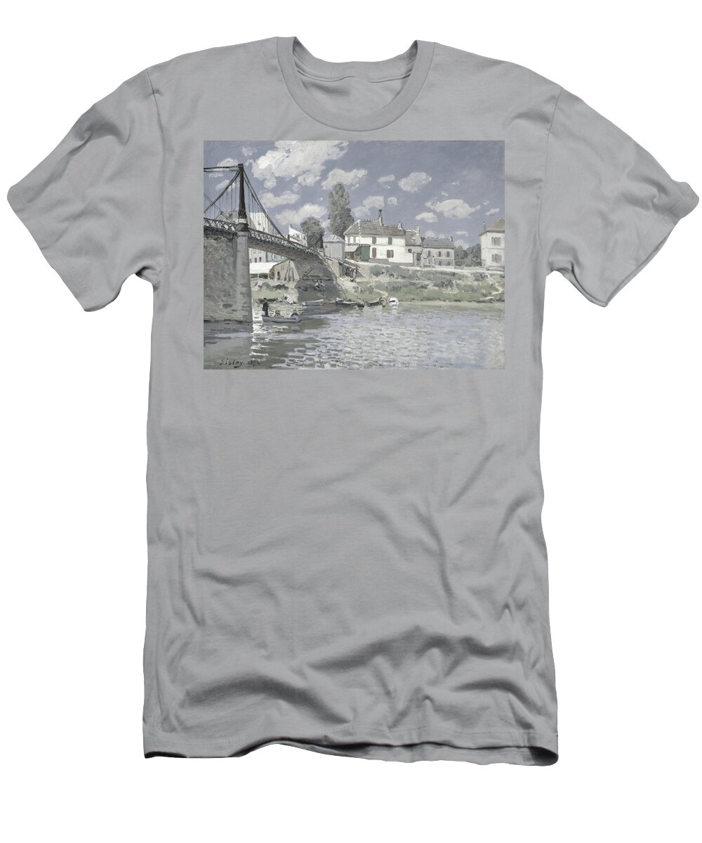 Abstract In The Living Room T-Shirt featuring the digital art Rustic 11 Sisley by David Bridburg