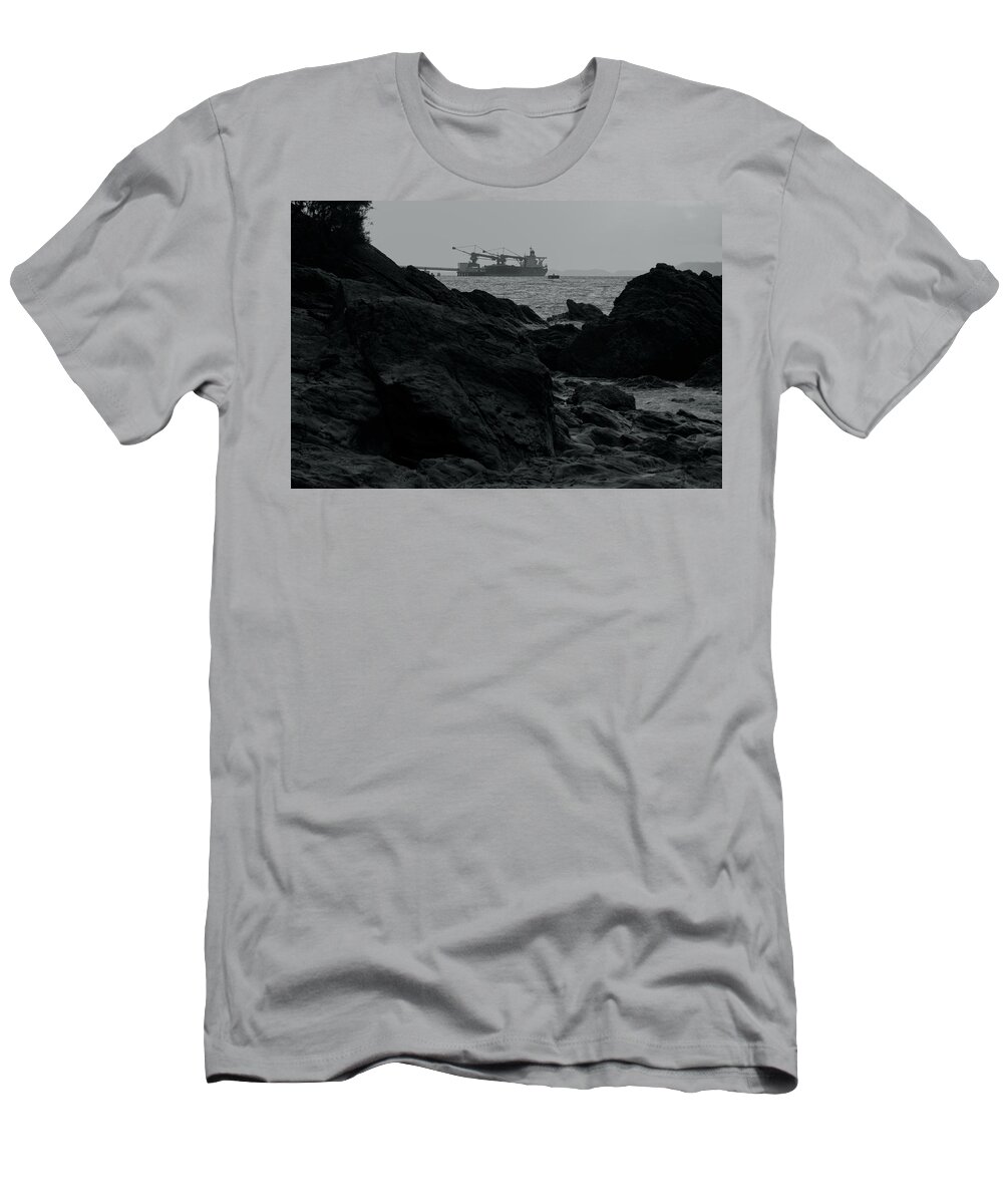 Ship T-Shirt featuring the photograph Ship in the water by Eric Hafner