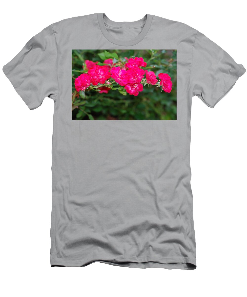 Flowers T-Shirt featuring the photograph Shrub Roses by Ee Photography