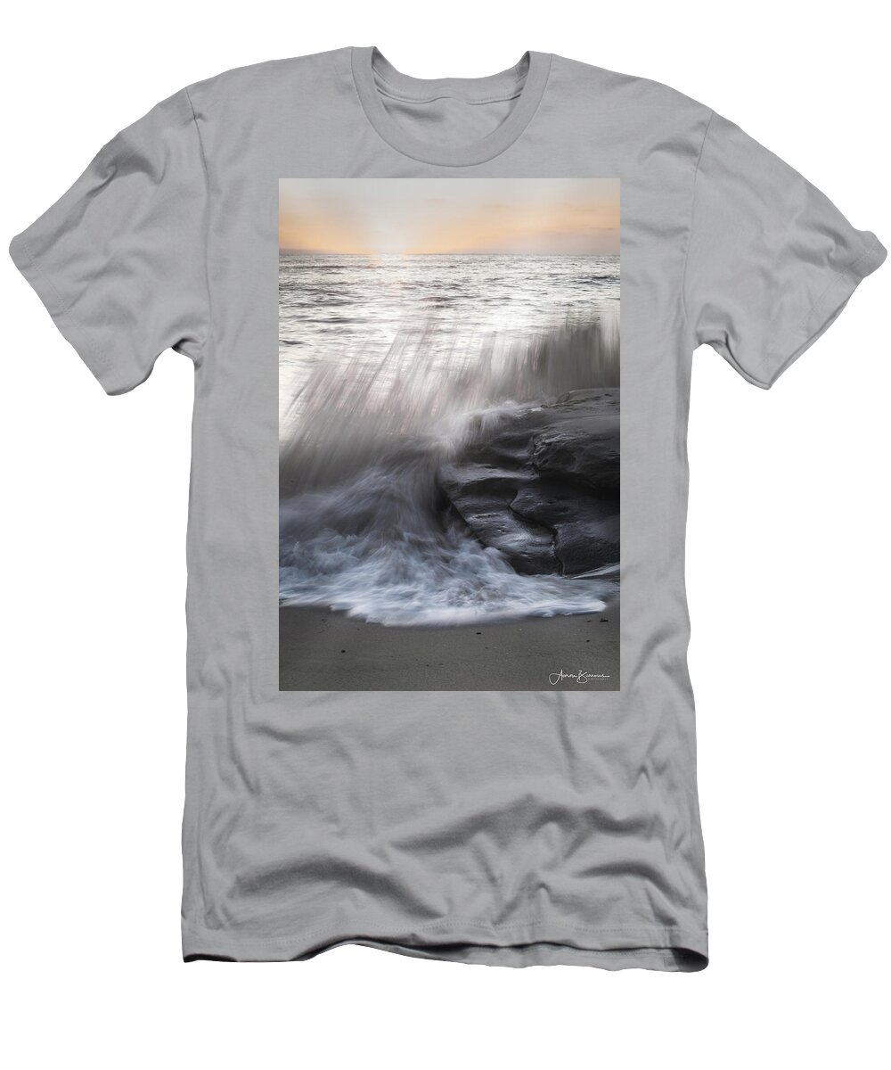Beach T-Shirt featuring the photograph Smoky Waters by Aaron Burrows
